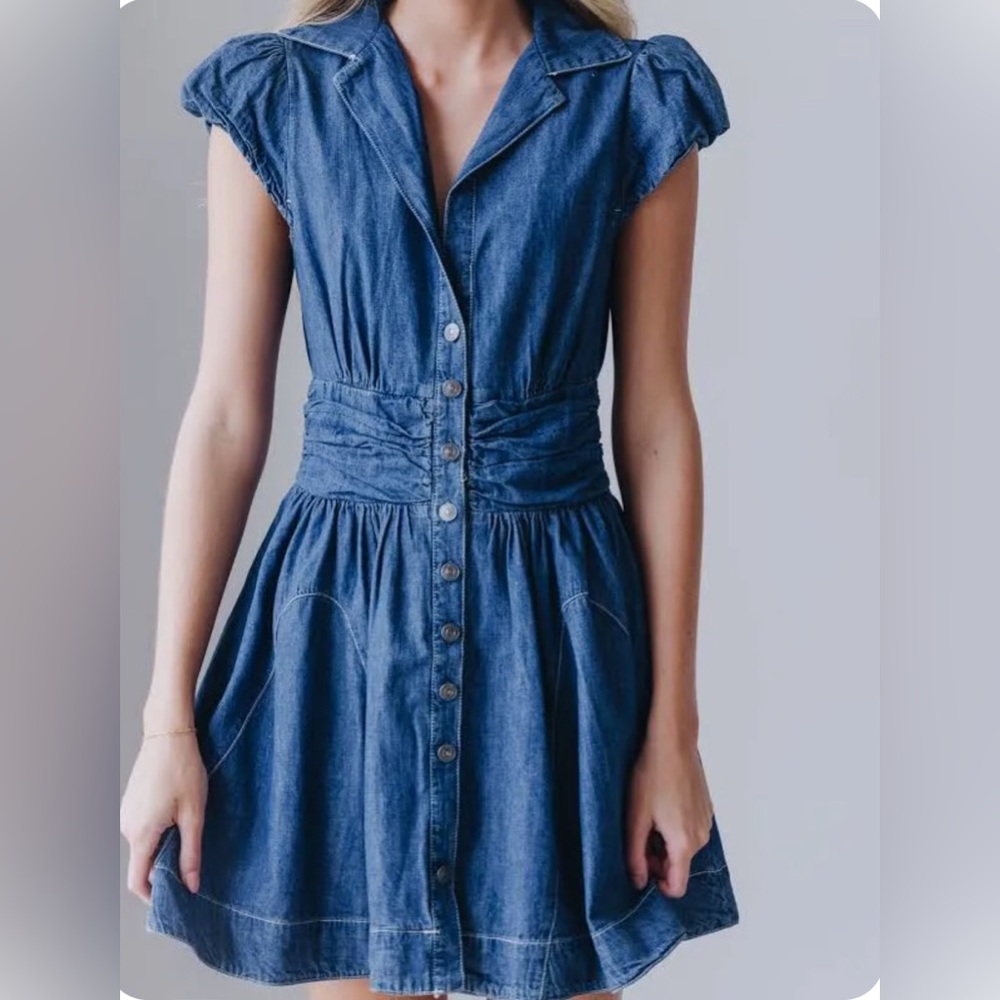 Free people denim dress size XS, M